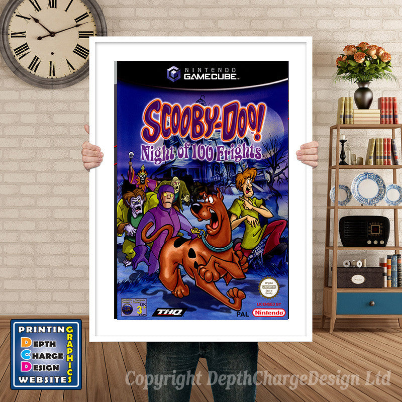 Scooby Doo Night Of 100 Frights_Eu Gamecube Inspired Retro Gaming Poster A4 A3 A2 Or A1