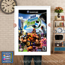 Sega Soccer Slam Gamecube Inspired Retro Gaming Poster A4 A3 A2 Or A1