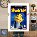Shark Tale_Au Gamecube Inspired Retro Gaming Poster A4 A3 A2 Or A1