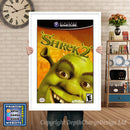 Shrek2 Gamecube Inspired Retro Gaming Poster A4 A3 A2 Or A1