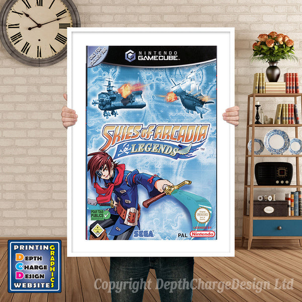 Skies Of Arcadia Legends_De Gamecube Inspired Retro Gaming Poster