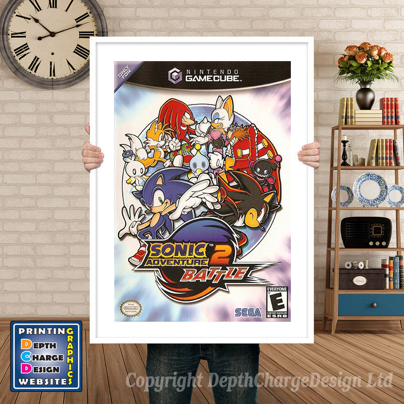 Sonic Adventure 2 Battle Gamecube Inspired Retro Gaming Poster A4 A3 A2 Or A1