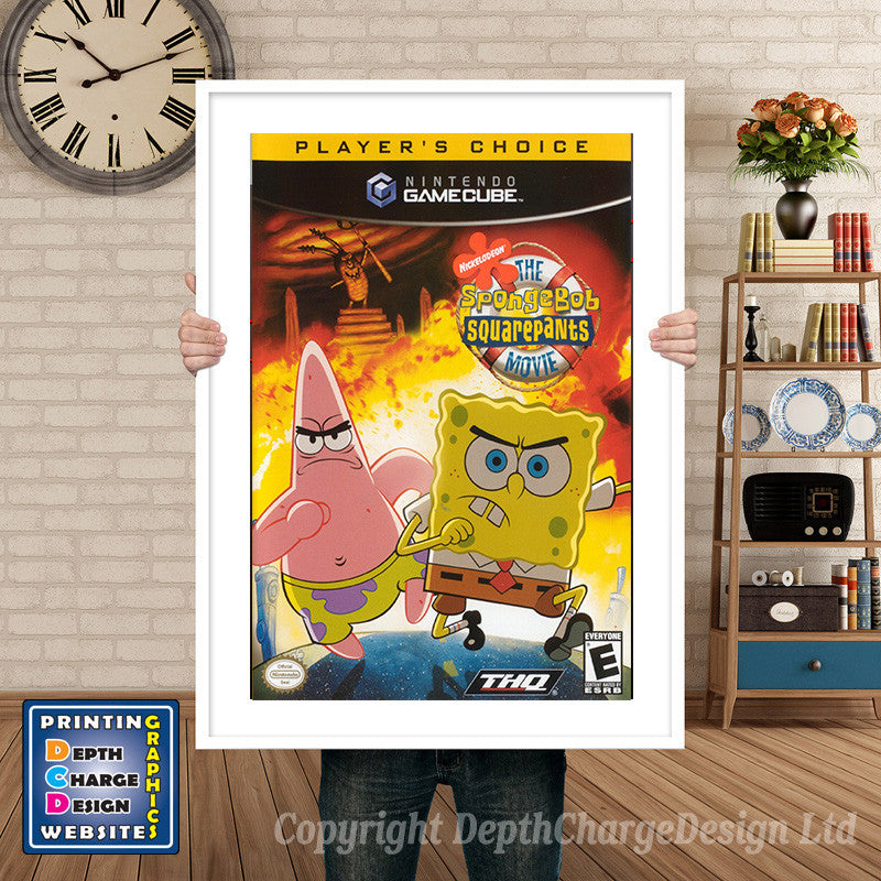 Sponge Bobs Quarepants Movie_Pc Gamecube Inspired Retro Gaming Poster A4 A3 A2 Or A1 – Sponge Bobs Quarepants Movie_Pc Gamecube Inspired Retro Gaming Poster
