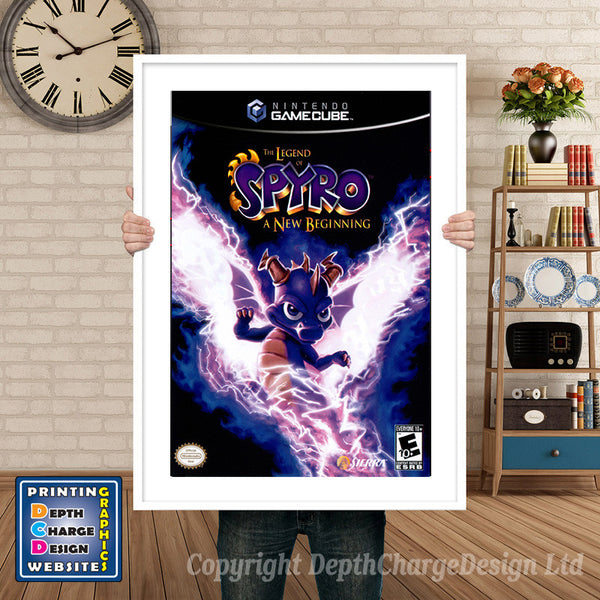 The Legend Of Spyroanew Begining Gamecube Inspired Retro Gaming Poster