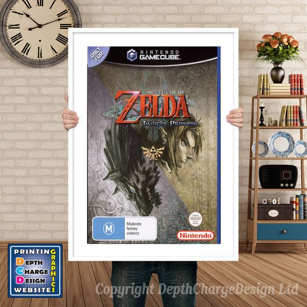 The Legend Of Zelda Twilight Princess_Au Gamecube Inspired Retro Gaming Poster