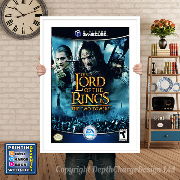 The Lord Of The Rings The Two Towers Gamecube Inspired Retro Gaming Poster