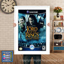 The Lord Of The Rings The Two Towers Gamecube Inspired Retro Gaming Poster A4 A3 A2 Or A1