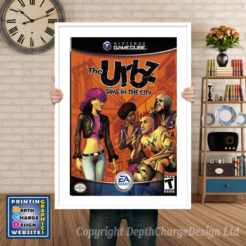 The Urbz Sims In The City Gamecube Inspired Retro Gaming Poster A4 A3 A2 Or A1