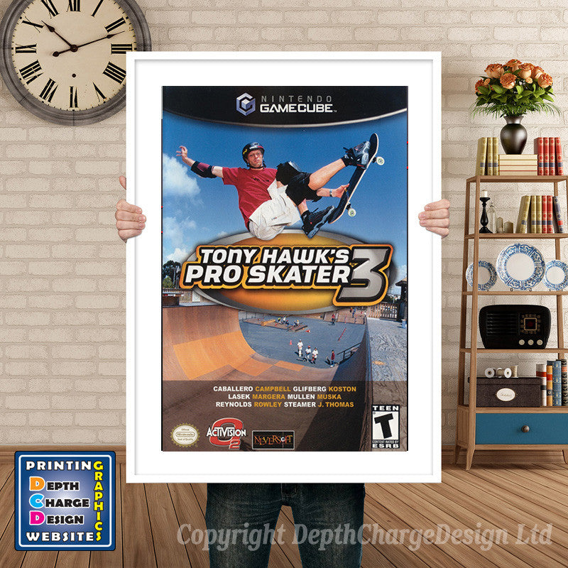 Th Ps3 Gamecube Inspired Retro Gaming Poster A4 A3 A2 Or A1