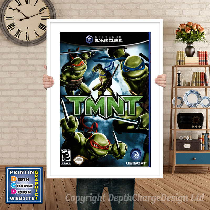 Tmnt Gamecube Inspired Retro Gaming Poster A4 A3 A2 Or A1