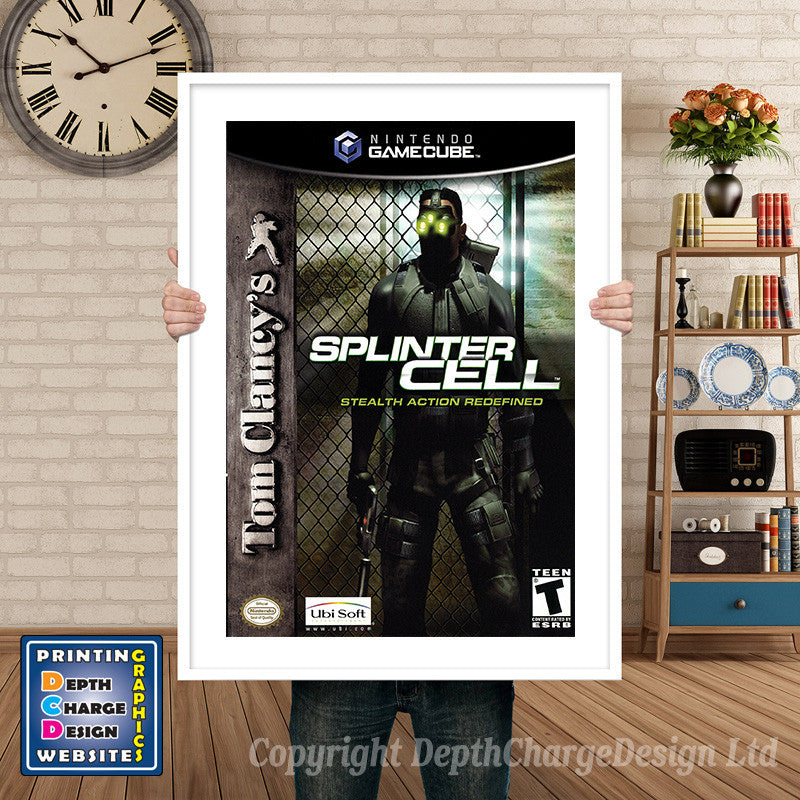 Tom Clancys Splinter Cell Gamecube Inspired Retro Gaming Poster A4 A3 A2 Or A1