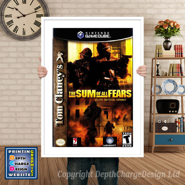 Tom Clancys The Sumo Fall Fears Gamecube Inspired Retro Gaming Poster