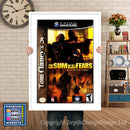 Tom Clancys The Sumo Fall Fears Gamecube Inspired Retro Gaming Poster A4 A3 A2 Or A1