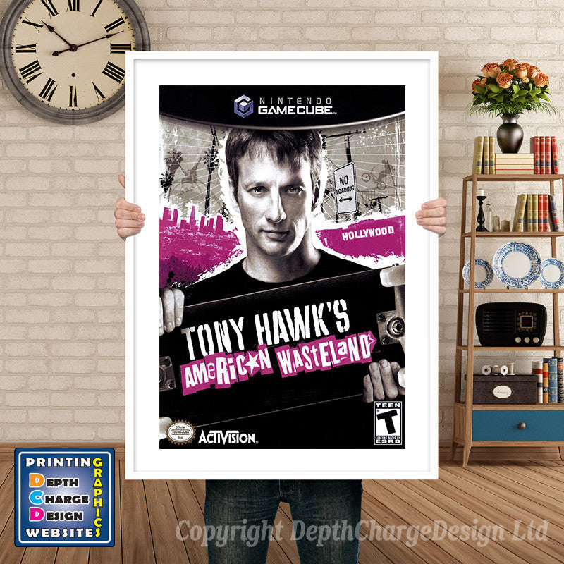 Tony Hawks American Waste Land Gamecube Inspired Retro Gaming Poster A4 A3 A2 Or A1