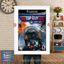 Top Gun Com Bat Zones Gamecube Inspired Retro Gaming Poster A4 A3 A2 Or A1