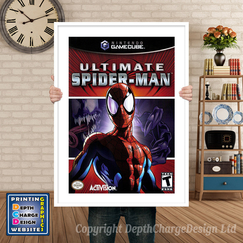 Ultimate Spiderman Gamecube Inspired Retro Gaming Poster A4 A3 A2 Or A1
