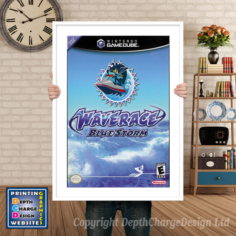 Wave Race Blue Storm Gamecube Inspired Retro Gaming Poster A4 A3 A2 Or A1