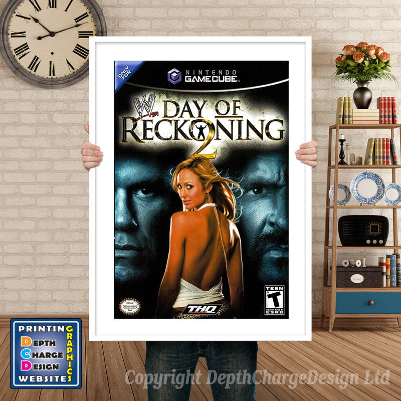 Wwe Day Of Reckoning 2 Gamecube Inspired Retro Gaming Poster A4 A3 A2 Or A1