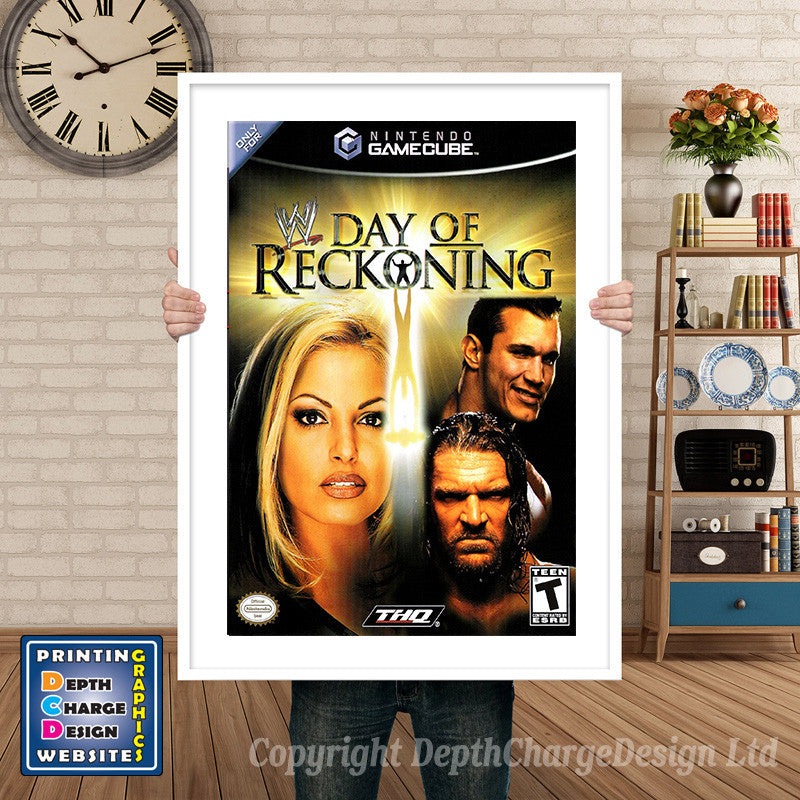 Wwe Day Of Reckoning Gamecube Inspired Retro Gaming Poster A4 A3 A2 Or A1