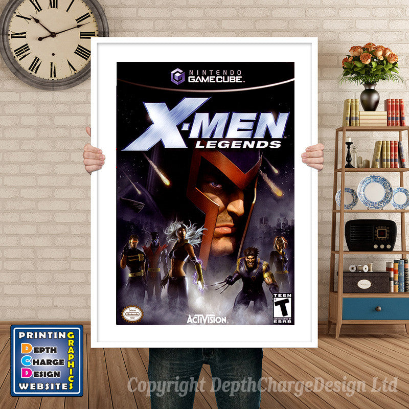 Xmen Legends Gamecube Inspired Retro Gaming Poster A4 A3 A2 Or A1