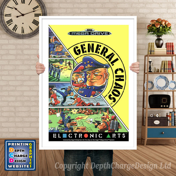 General Chaos Eu - Sega Megadrive Inspired Retro Gaming Poster