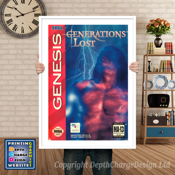 Generations Lost - Sega Megadrive Inspired Retro Gaming Poster