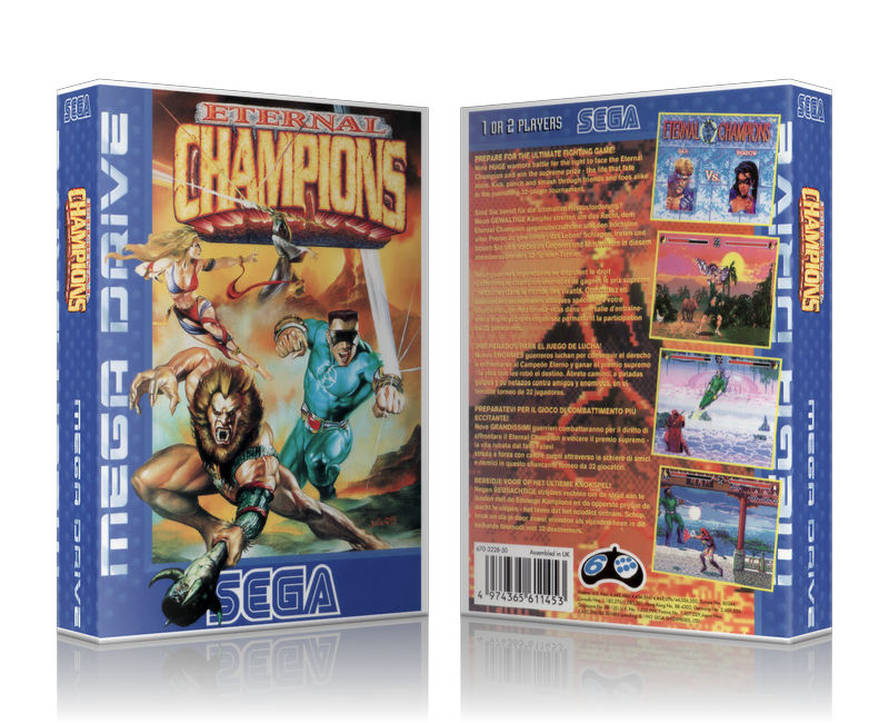 Genesis Eternal Champions Sega Megadrive REPLACEMENT GAME Case Or Cover