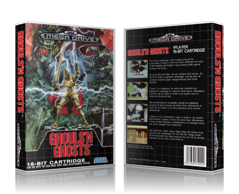 Genesis Ghouls'n Ghosts Sega Megadrive REPLACEMENT GAME Case Or Cover