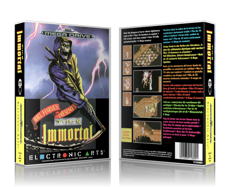 Genesis Immortal Sega Megadrive REPLACEMENT GAME Case Or Cover