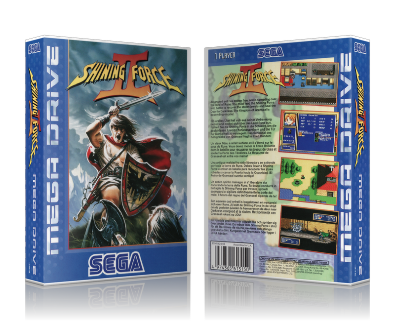 Genesis Shining Force 2 EU Sega Megadrive REPLACEMENT GAME Case Or Cover