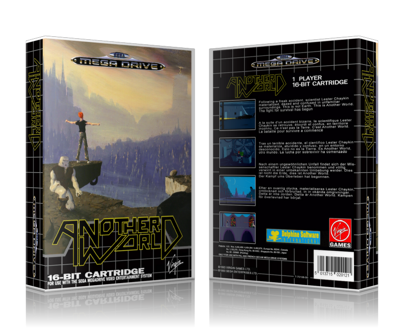SEGA Genesis Another World Sega Megadrive REPLACEMENT GAME Case Or Cover