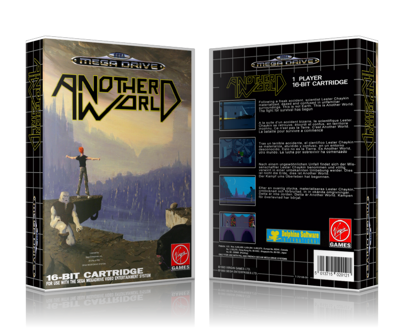 SEGA Genesis Another World Sega Megadrive REPLACEMENT GAME Case Or Cover