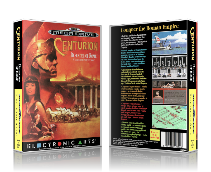 SEGA Genesis Centurion Defender Of Rome Sega Megadrive REPLACEMENT GAME Case Or Cover