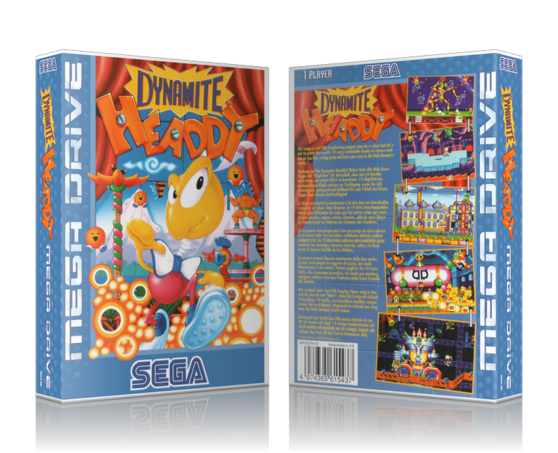 Genesis Dynamite Headdy Sega Megadrive REPLACEMENT GAME Case Or Cover