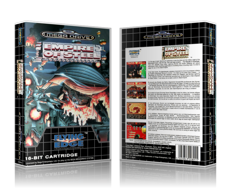 Genesis Empire Of Steel Sega Megadrive REPLACEMENT GAME Case Or Cover