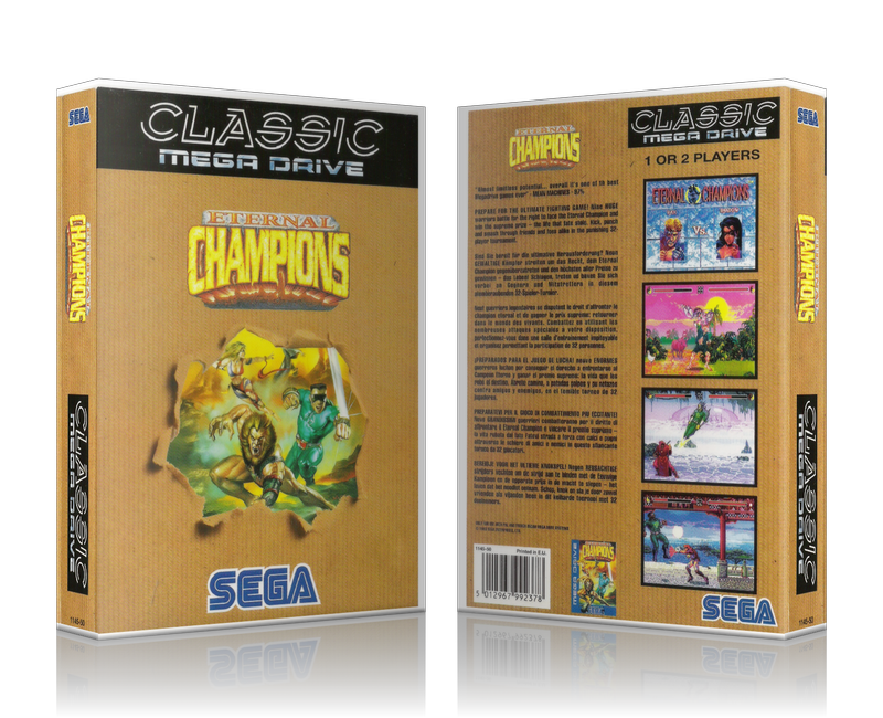 Genesis Eternal Champions Sega Megadrive REPLACEMENT GAME Case Or Cover