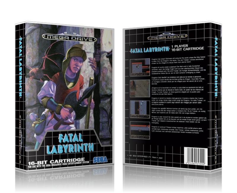 Genesis Fatal Labyrinth Sega Megadrive REPLACEMENT GAME Case Or Cover