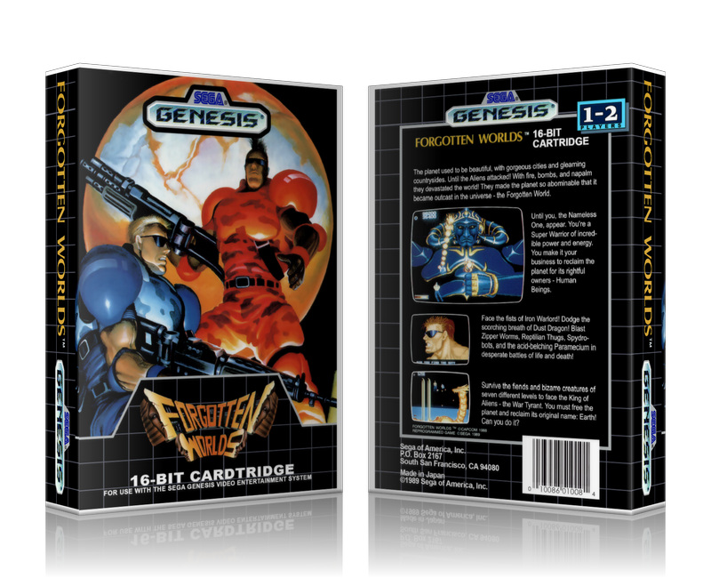 Genesis Forgotten Worlds Sega Megadrive REPLACEMENT GAME Case Or Cover