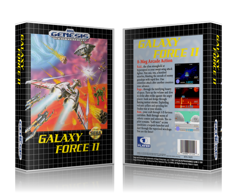 Genesis Galaxy Force II Sega Megadrive REPLACEMENT GAME Case Or Cover