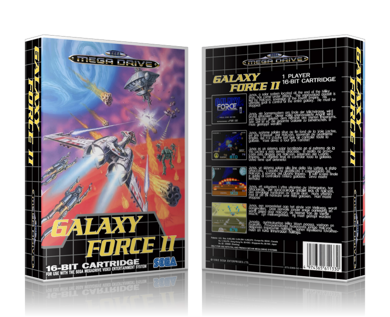 Genesis Galaxy Force II Sega Megadrive REPLACEMENT GAME Case Or Cover