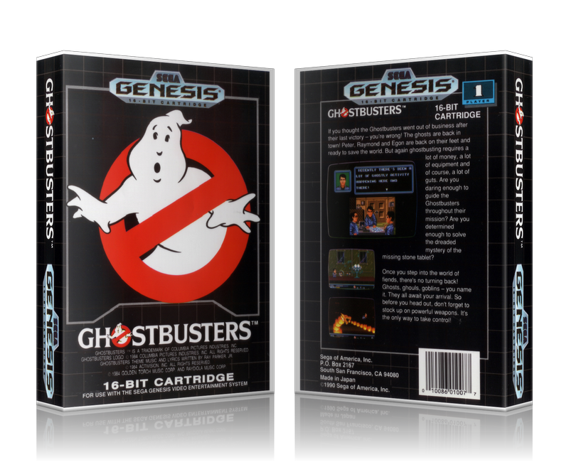 Genesis Ghostbusters Sega Megadrive REPLACEMENT GAME Case Or Cover