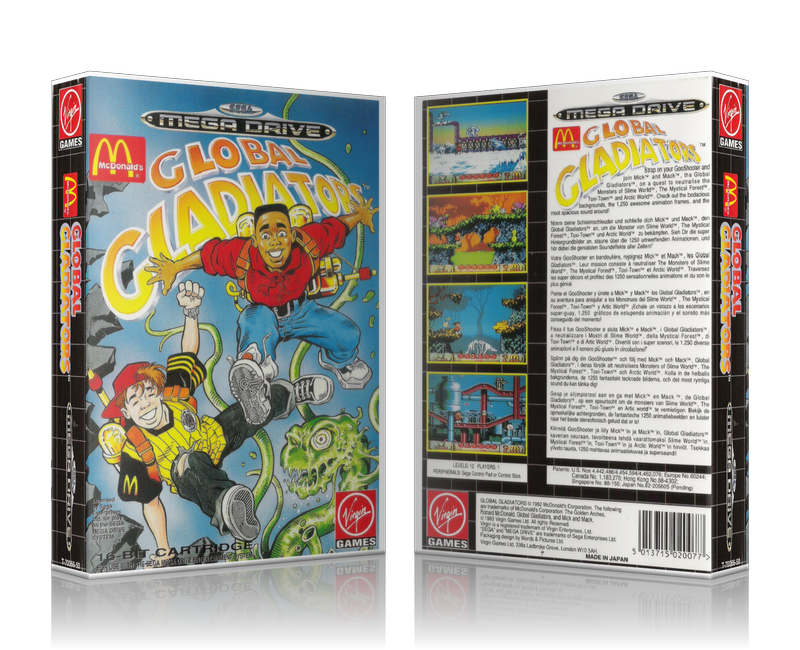 Genesis Global Gladiators Sega Megadrive REPLACEMENT GAME Case Or Cover