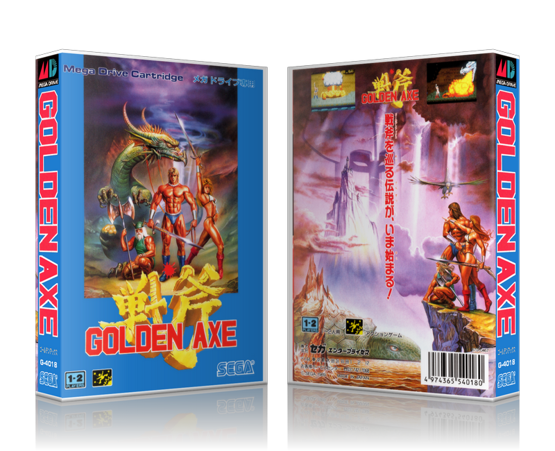 Genesis Golden Axe Sega Megadrive REPLACEMENT GAME Case Or Cover