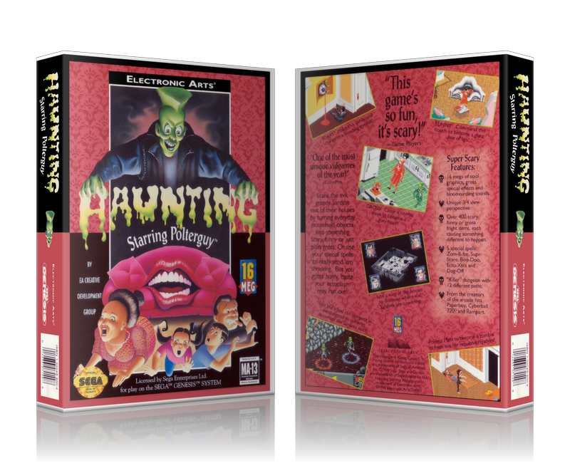 Genesis Haunting Starring Polterguy Sega Megadrive REPLACEMENT GAME Case Or Cover
