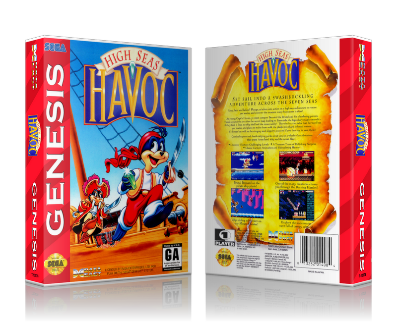 Genesis Havoc Sega Megadrive REPLACEMENT GAME Case Or Cover
