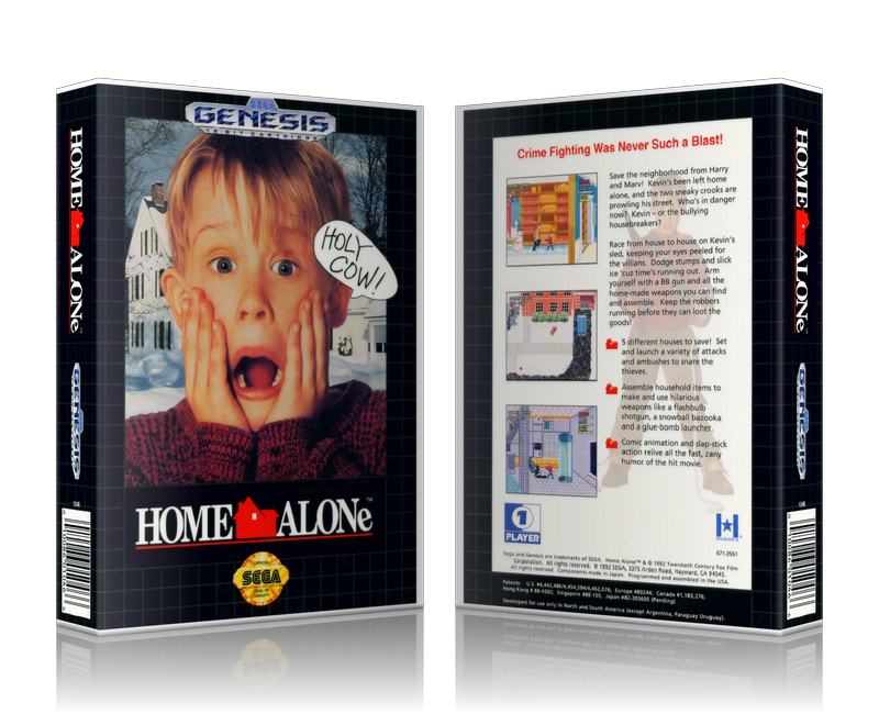 Genesis Home Alone Sega Megadrive REPLACEMENT GAME Case Or Cover