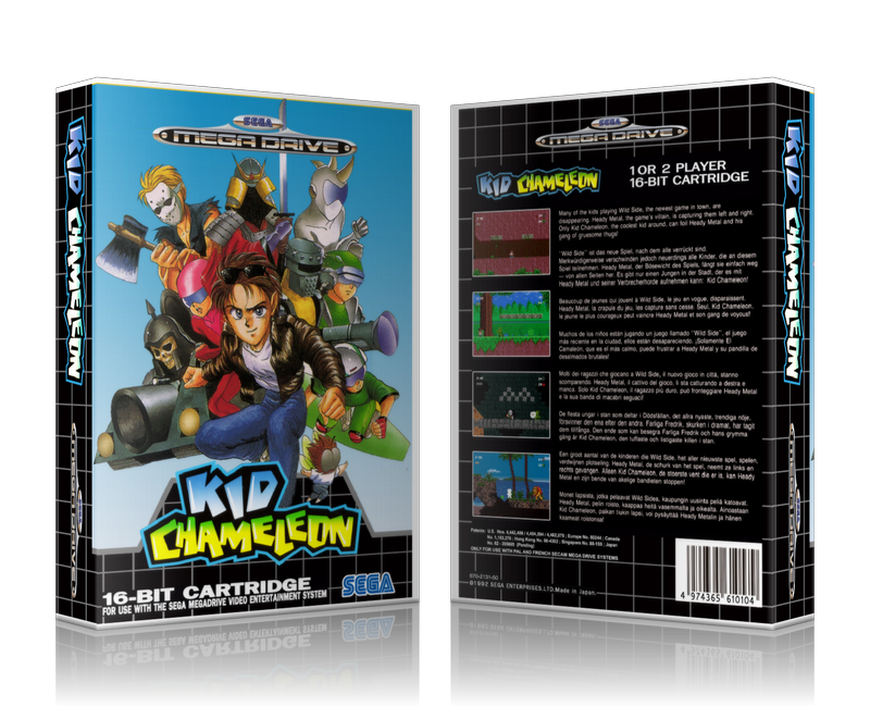 Genesis Kid Chameleon Sega Megadrive REPLACEMENT GAME Case Or Cover