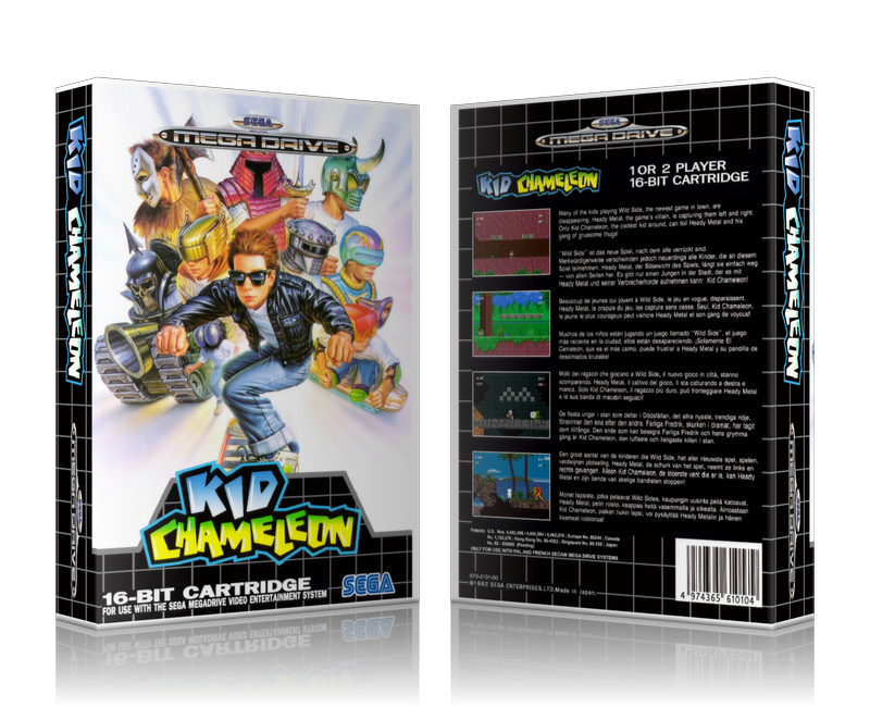 Genesis Kid Chameleon Sega Megadrive REPLACEMENT GAME Case Or Cover