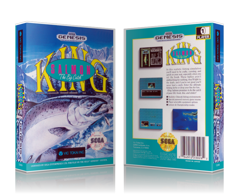 Genesis King Salomon The Big Catch Sega Megadrive REPLACEMENT GAME Case Or Cover