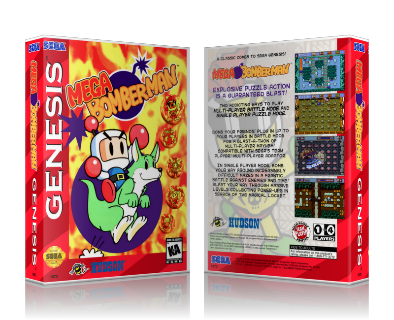 Genesis Mega Bomberman Sega Megadrive REPLACEMENT GAME Case Or Cover